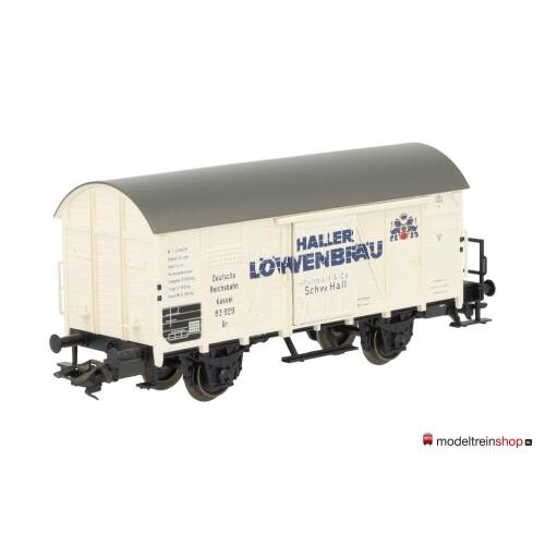 Marklin H0 4678 A2 Gesloten Goederenwagen met remhuisje HALLER LÖWENBRÄU -n Modeltreinshop