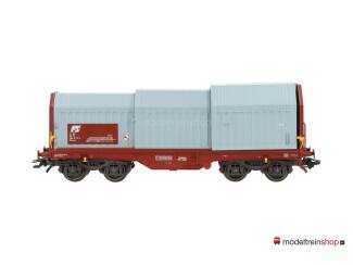 Marklin H0 46931 Telescoopwagen met lading van de FS - Modeltreinshop