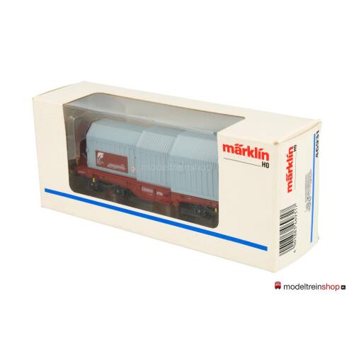 Marklin H0 46931 Telescoopwagen met lading van de FS - Modeltreinshop