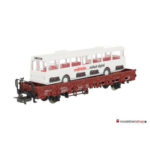 Marklin H0 4714 Rongenwagen Kbs 443 met Marklin Bus (wiking) - Modeltreinshop