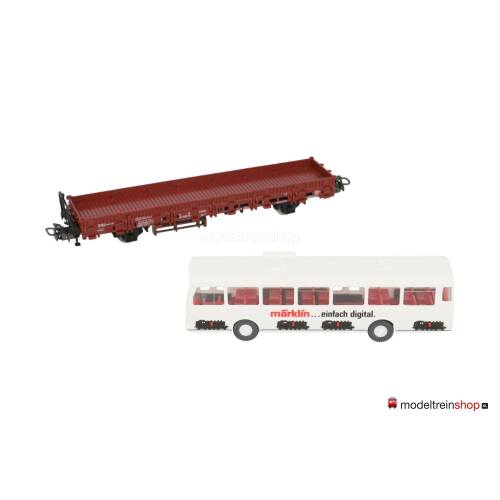 Marklin H0 4714 Rongenwagen Kbs 443 met Marklin Bus (wiking) - Modeltreinshop