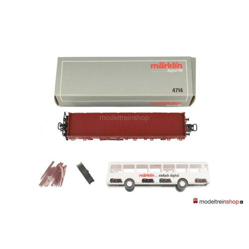 Marklin H0 4714 Rongenwagen Kbs 443 met Marklin Bus (wiking) - Modeltreinshop