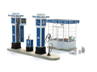 Artitec H0 10.437 Tankstation Aral bouwpakket - Modeltreinshop
