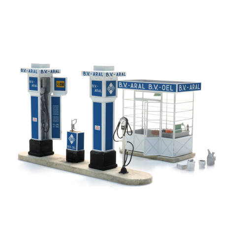 Artitec H0 10.437 Tankstation Aral bouwpakket - Modeltreinshop