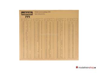 Marklin Catalogus 1979 Nederlands + prijslijst - Modeltreinshop