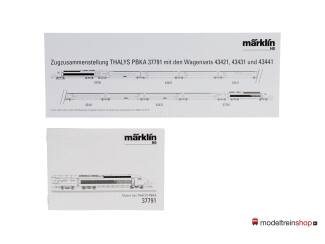 Marklin H0 37791 Hogesnelheidstrein THALYS PBKA - Modeltreinshop