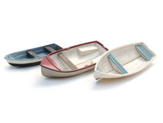 Artitec H0 387.615 Polyester roeiboten (3x) kant-en-klaar - Modeltreinshop