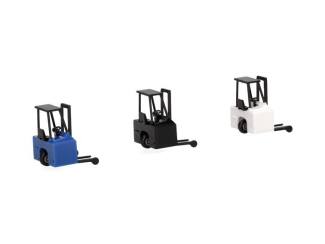Herpa H0 053860-002 Heftruck / kooiaap, wit, blauw & zwart (3 st.) - Modeltreinshop