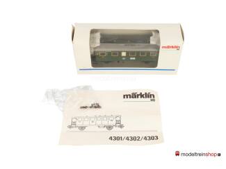 Marklin H0 4301 V01 Personenwagen 2e Klasse met verlichting - Modeltreinshop