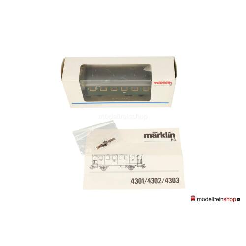 Marklin H0 4302 Personenwagen 2e klasse ehem. CL bay 11 DB - Modeltreinshop