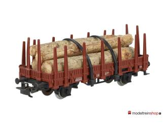 Marklin H0 Rongenwagen Kls / X05 der DB met boomstammen lading - Modeltreinshop