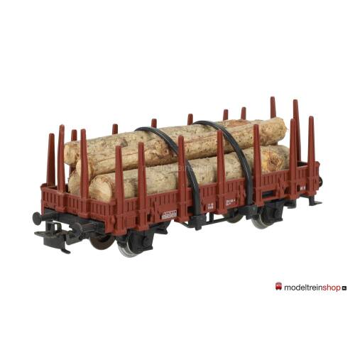 Marklin H0 Rongenwagen Kls / X05 der DB met boomstammen lading - Modeltreinshop