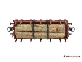 Marklin H0 Rongenwagen Kls / X05 der DB met boomstammen lading - Modeltreinshop