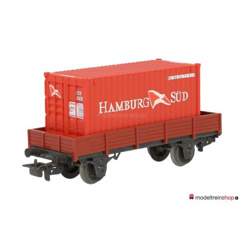 Marklin H0 4503 Lageboordwagen met (Walthers container 20') Hamburg Sud - Modeltreinshop