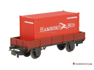Marklin H0 4503 Lageboordwagen met (Walthers container 20') Hamburg Sud - Modeltreinshop