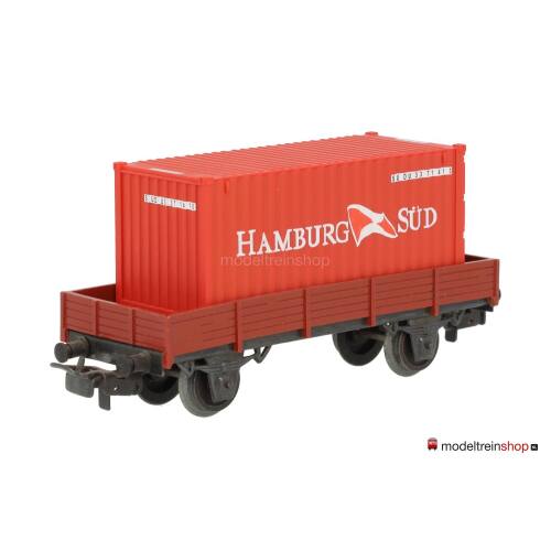 Marklin H0 4503 Lageboordwagen met (Walthers container 20') Hamburg Sud - Modeltreinshop