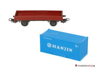 Marklin H0 4503 Lageboordwagen met (Walthers container 20') Hanjin - Modeltreinshop