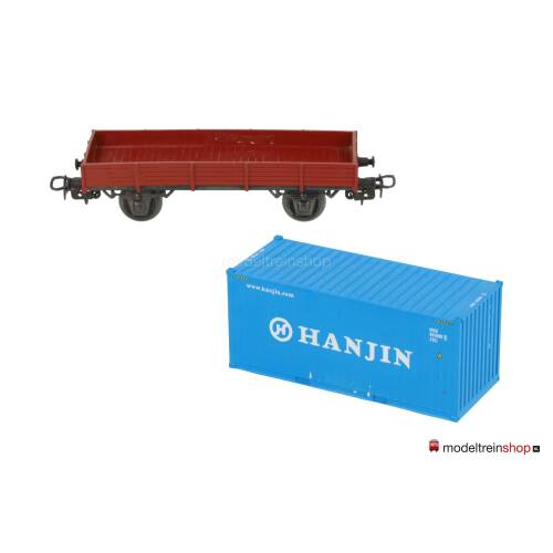 Marklin H0 4503 Lageboordwagen met (Walthers container 20') Hanjin - Modeltreinshop