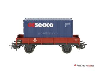 Marklin H0 4503 Lageboordwagen met (Walthers container 20') Ge Seaco - Modeltreinshop