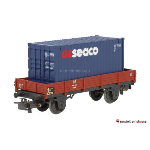 Marklin H0 4503 Lageboordwagen met (Walthers container 20') Ge Seaco - Modeltreinshop