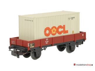 Marklin H0 4503 Lageboordwagen met (Walthers container 20') OOCL - Modeltreinshop