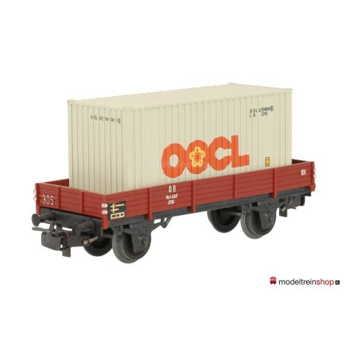 Marklin H0 4503 Lageboordwagen met (Walthers container 20') OOCL - Modeltreinshop