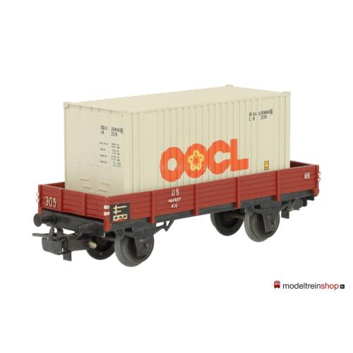 Marklin H0 4503 Lageboordwagen met (Walthers container 20') OOCL - Modeltreinshop