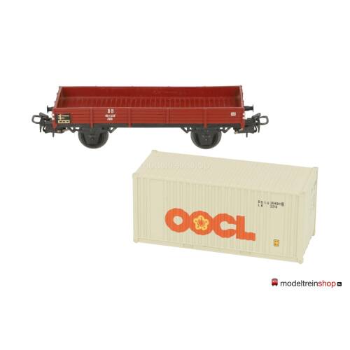 Marklin H0 4503 Lageboordwagen met (Walthers container 20') OOCL - Modeltreinshop
