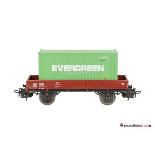 Marklin H0 4503 Lageboordwagen met (Walthers container 20') Evergreen - Modeltreinshop