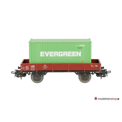 Marklin H0 4503 Lageboordwagen met (Walthers container 20') Evergreen - Modeltreinshop