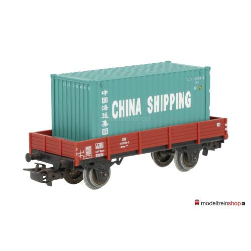 Marklin H0 4503 Lageboordwagen met (Walthers container 20') China Shipping - Modeltreinshop