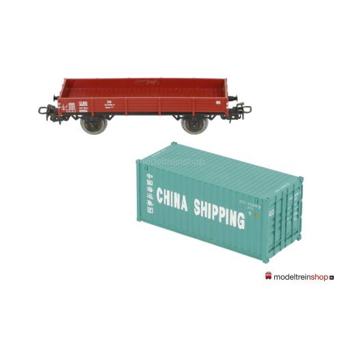 Marklin H0 4503 Lageboordwagen met (Walthers container 20') China Shipping - Modeltreinshop