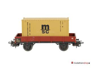 Marklin H0 4503 Lageboordwagen met (Walthers container 20') MSC - Modeltreinshop