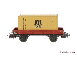 Marklin H0 4503 Lageboordwagen met (Walthers container 20') MSC - Modeltreinshop