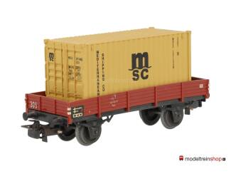 Marklin H0 4503 Lageboordwagen met (Walthers container 20') MSC - Modeltreinshop