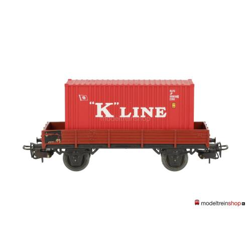 Marklin H0 4503 Lageboordwagen met (Walthers container 20') "K"Line - Modeltreinshop