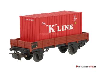 Marklin H0 4503 Lageboordwagen met (Walthers container 20') "K"Line - Modeltreinshop