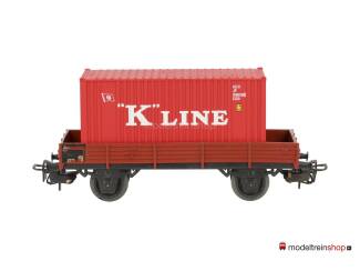 Marklin H0 4503 Lageboordwagen met (Walthers container 20') "K"Line - Modeltreinshop