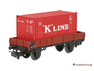 Marklin H0 4503 Lageboordwagen met (Walthers container 20') "K"Line - Modeltreinshop