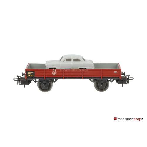 Marklin H0 4504 Lageboordwagen X 05 beladen met auto Ford M12 - Modeltreinshop