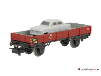 Marklin H0 4504 Lageboordwagen X 05 beladen met auto Ford M12 - Modeltreinshop