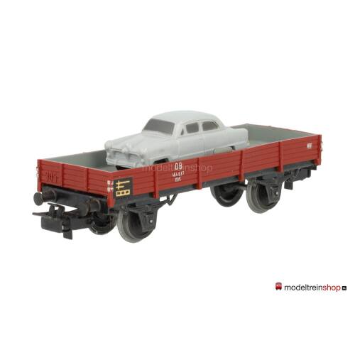 Marklin H0 4504 Lageboordwagen X 05 beladen met auto Ford M12 - Modeltreinshop