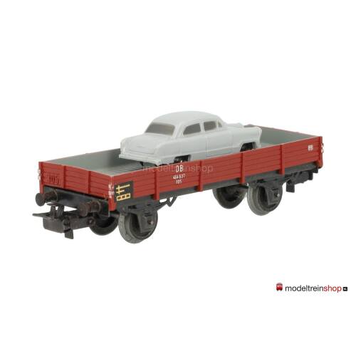 Marklin H0 4504 Lageboordwagen X 05 beladen met auto Ford M12 - Modeltreinshop
