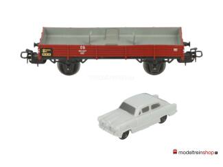 Marklin H0 4504 Lageboordwagen X 05 beladen met auto Ford M12 - Modeltreinshop
