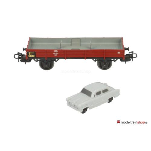 Marklin H0 4504 Lageboordwagen X 05 beladen met auto Ford M12 - Modeltreinshop