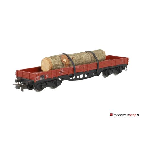 Marklin H0 4514 V05 Lageboordwagen 00t / Rklmm-tu beladen met houtstam - Modeltreinshop