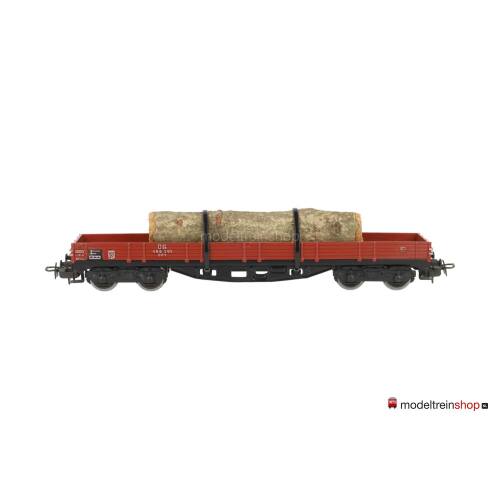Marklin H0 4514 V05 Lageboordwagen 00t / Rklmm-tu beladen met houtstam - Modeltreinshop