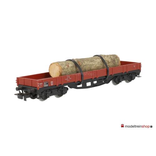 Marklin H0 4514 V05 Lageboordwagen 00t / Rklmm-tu beladen met houtstam - Modeltreinshop