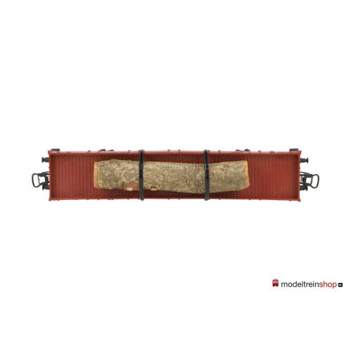Marklin H0 4514 V05 Lageboordwagen 00t / Rklmm-tu beladen met houtstam - Modeltreinshop