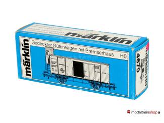 Marklin H0 4679 V01 Gesloten Goederenwagen met remhuisje Nm der K.W.St.E. - Modeltreinshop